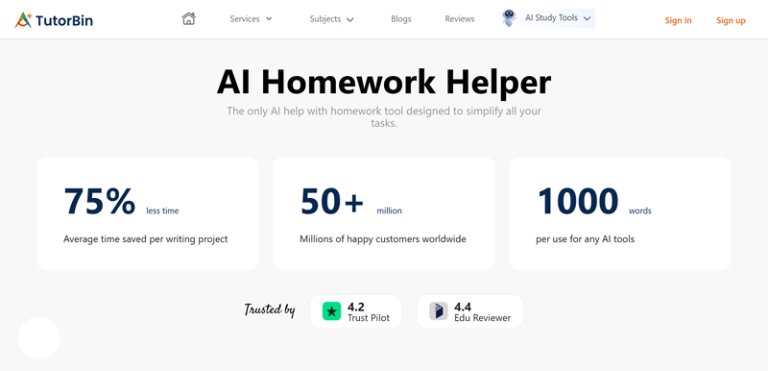 Powerful AI Homework Helper AI Tool Review