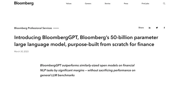 BloombergGPT logo