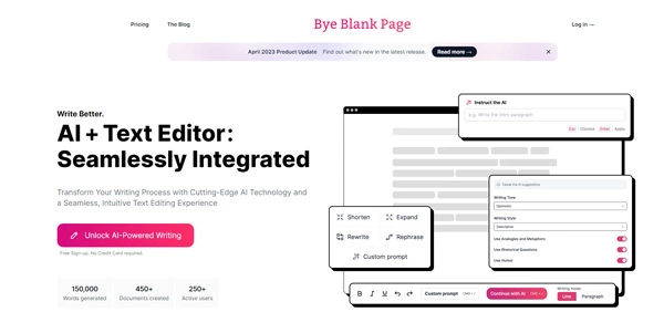 ByeBlankPage AI logo