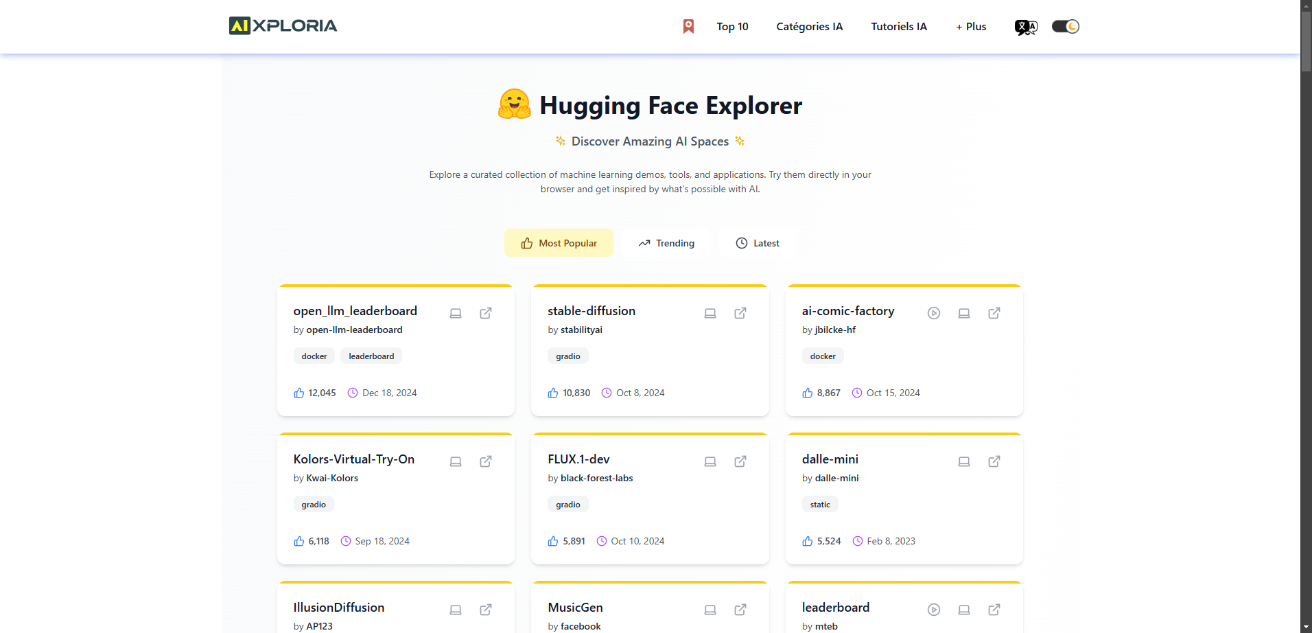 Hugging Face Explorer logo