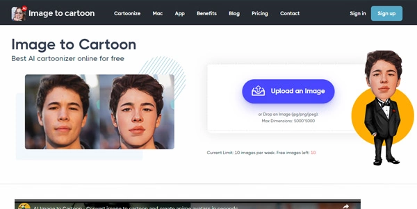 Imagetocartoon logo