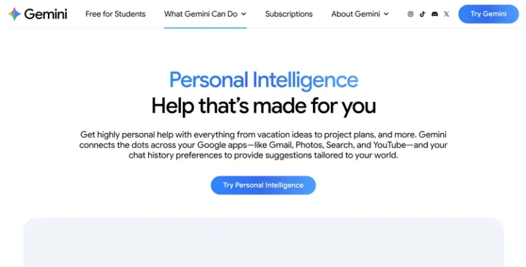 New Gemini Personal Intelligence AI Tool Review