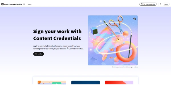 Adobe Content Credentials logo