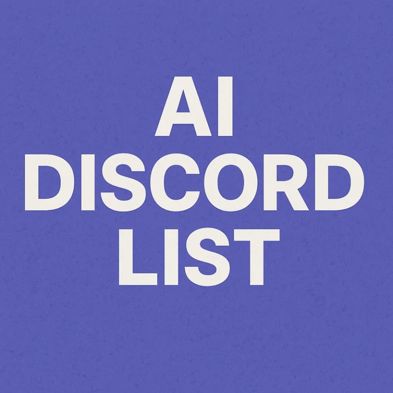 Advanced Liste Des 200 Meilleurs Serveurs Discord Sur L’ia AI Tool Review