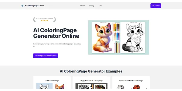 AI ColoringPage Online logo