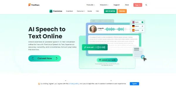 FineVoice Speech to Text logo