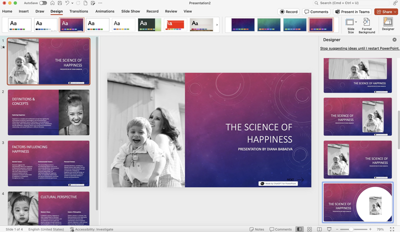 ChatGPT for PowerPoint