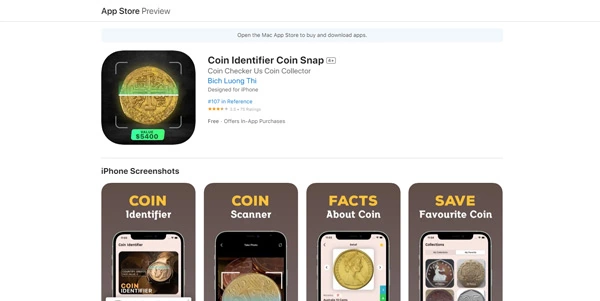 Coin Identifier Coin Snap logo