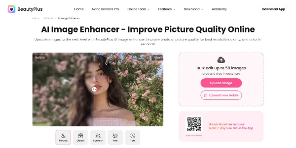 BeautyPlus Image Enhancer