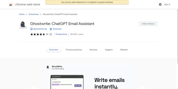 Ghostwrite logo