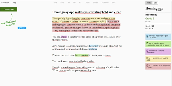 Hemingway App logo