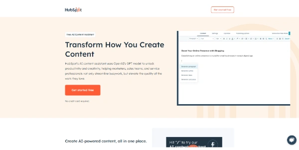 Free AI Content Assistant logo
