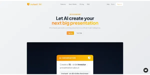 Instant logo