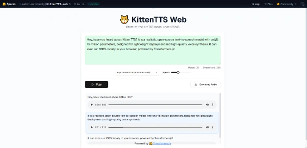 KittenTTS Web logo