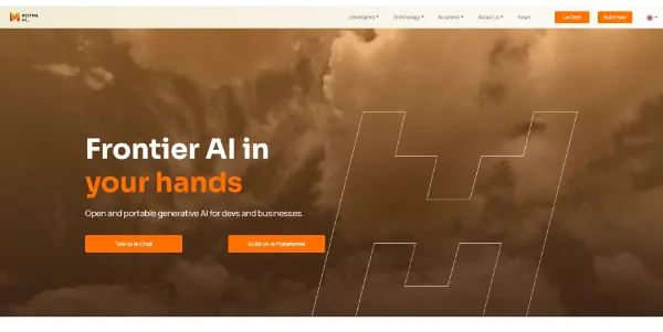 «Le Chat» de Mistral AI logo
