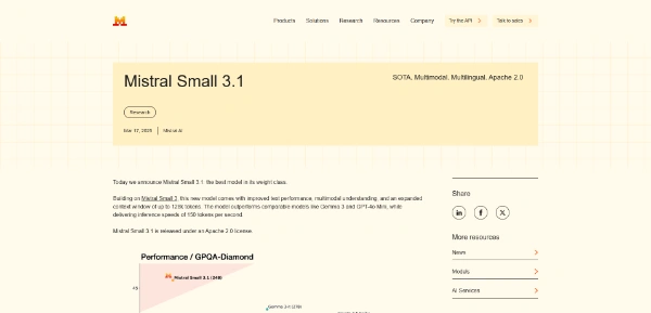 Mistral Small 3.1