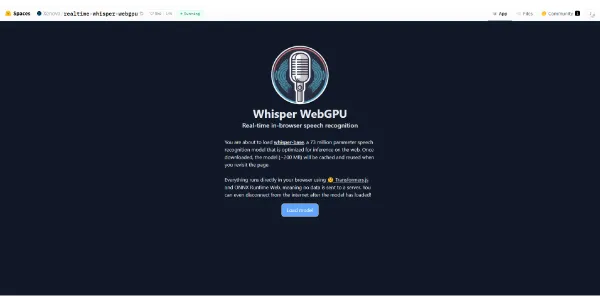 Whisper WebGPU logo