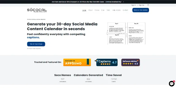 Sococal.ai logo