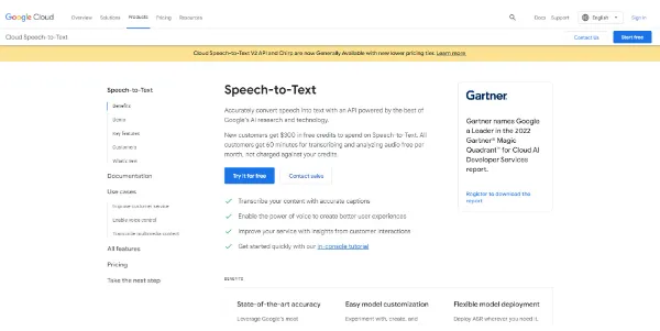 Google Cloud Speech to Text logo