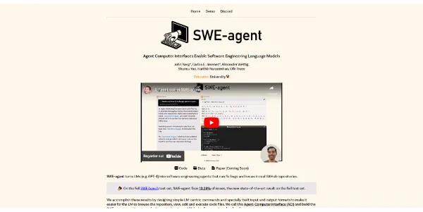 SWE-agent logo