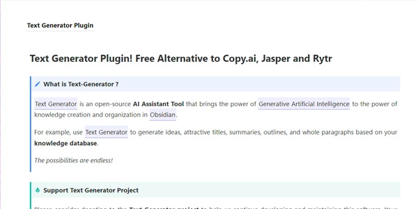Text Generator Plugin logo