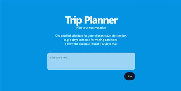 AI Trip Planner