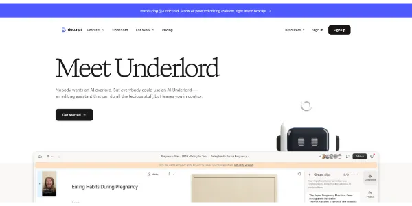 Underlord by Descript logo