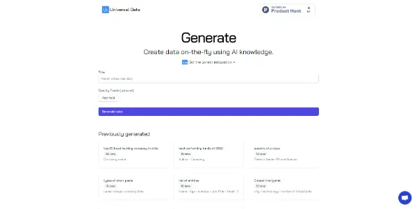 Universal Data Generator logo