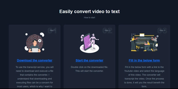 Video2text logo