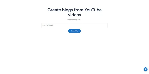 Video To Blog logo