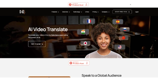 D-ID Video Translate logo
