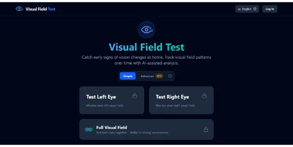 Trending Visual Field Test Detect Blind Spots Online Visual Field Test AI Tool Review