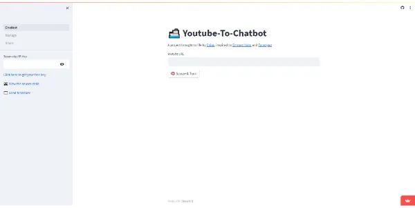 YouTube to Chatbot logo