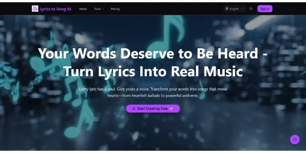 Lyrics to Song AI