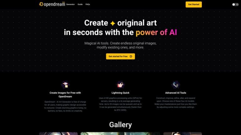 Top Opendream AI Tool Review