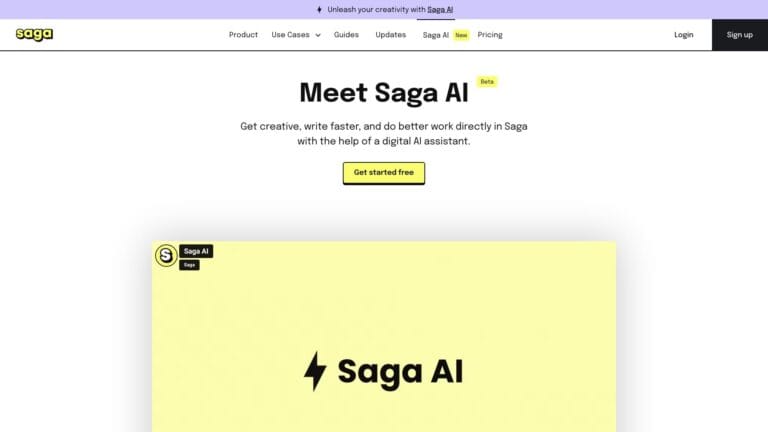 Advanced Saga AI Tool Review