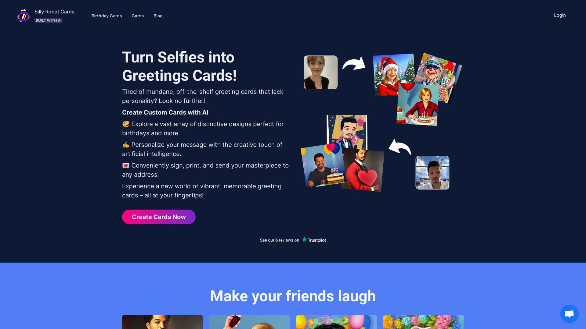 Silly Robot Cards logo