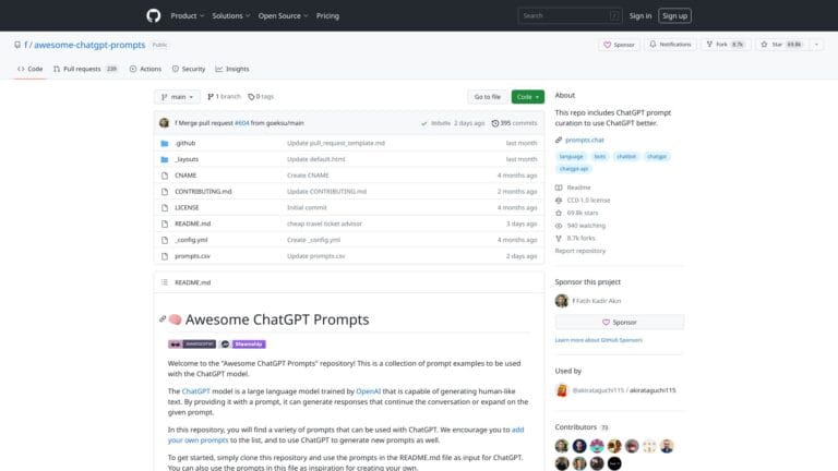 Smart Awesome Chatgpt Prompts AI Tool Review