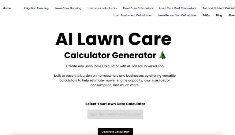 New Lawn Care Calculators AI Tool Review