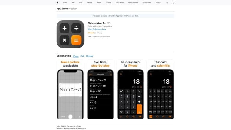 Innovative Calculator AIr AI Tool Review