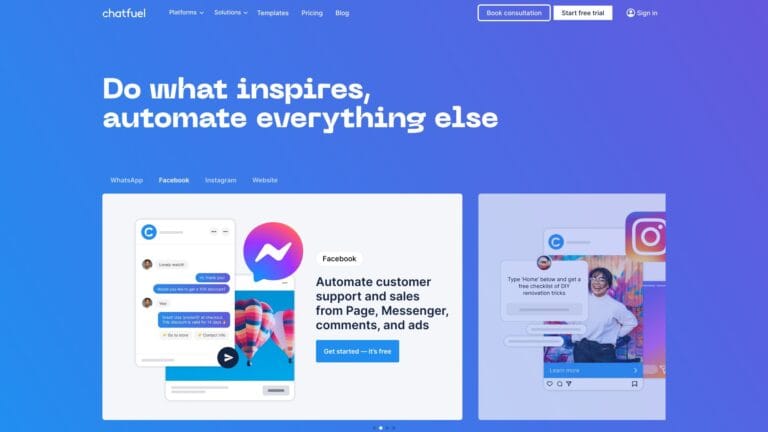 Innovative Chatfuel AI Tool Review