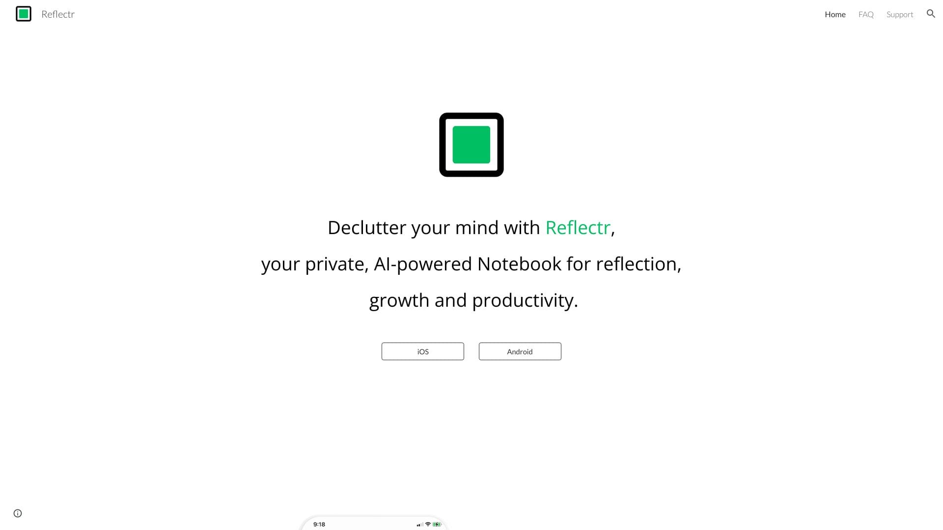 Reflectr AI Journal logo