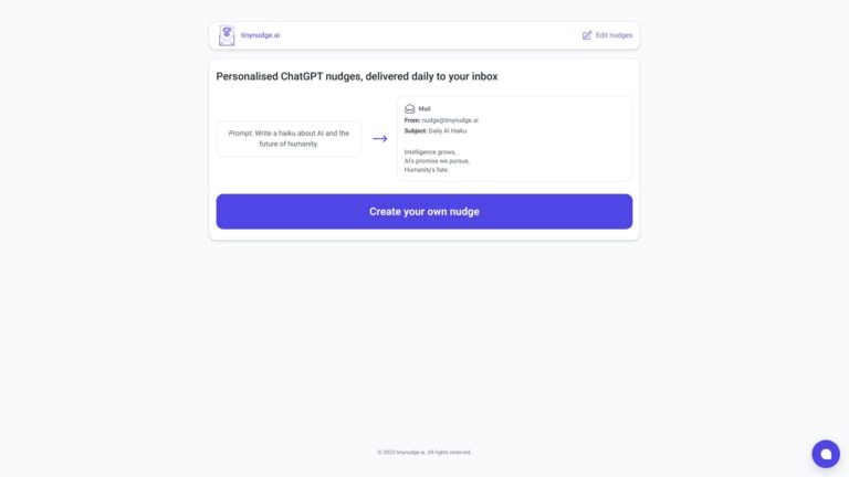Best Tinynudge.ai AI Tool Review