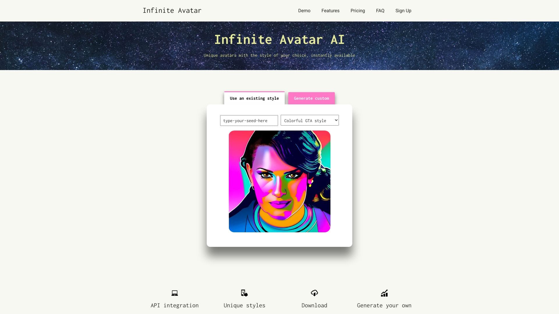 Infinite Avatar AI logo