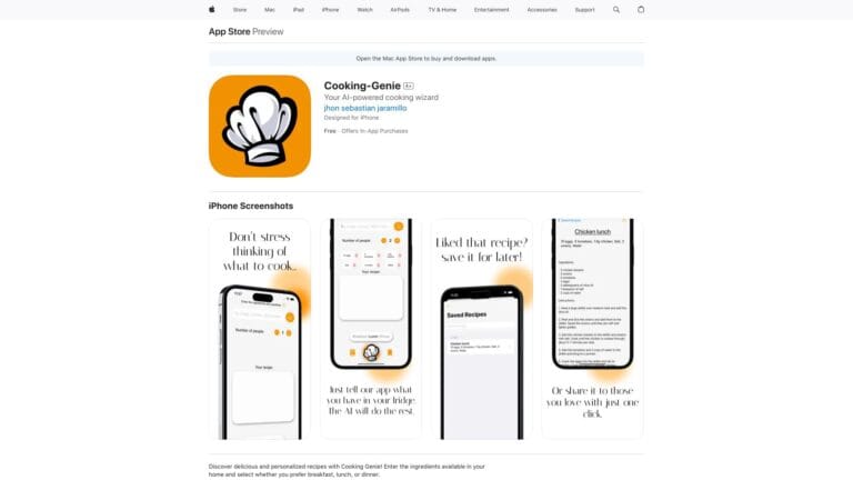 Advanced Cooking AI Tool Review