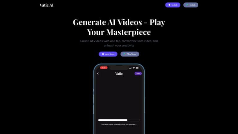 Free Vatic AI AI Tool Review