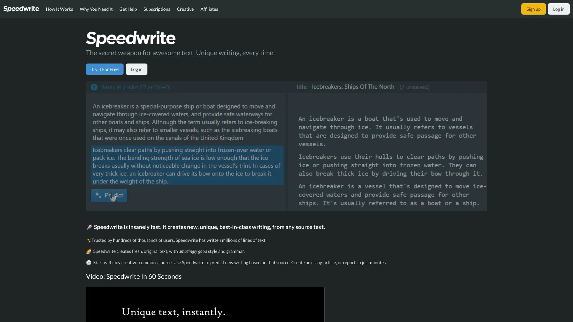 Speedwrite logo