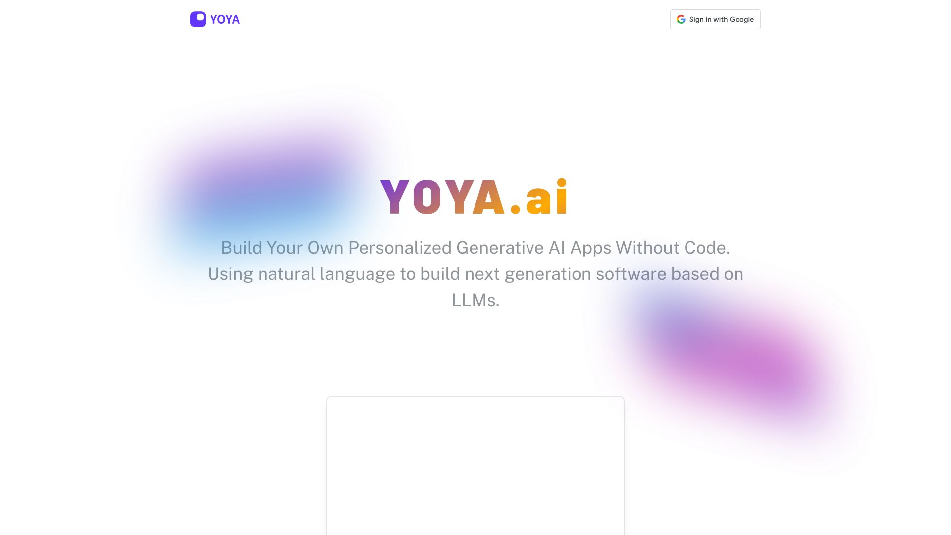 YOYA AI logo