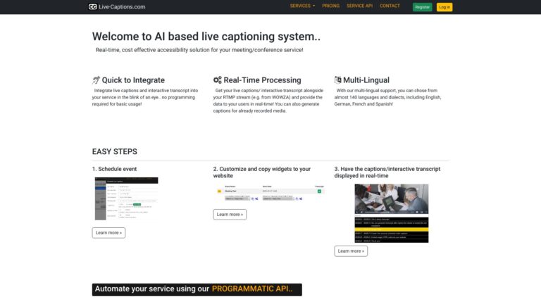 Free Live·captions.com AI Tool Review