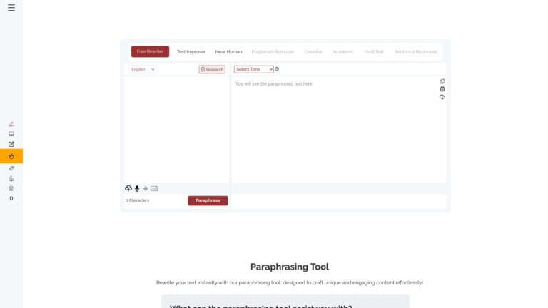 Trending Paraphrasing Tool AI Tool Review
